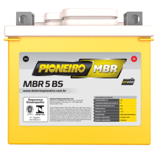 Bateria Moto AGM/VRLA Pioneiro MBR 8 VP 12V 8Ah - Garagem Total